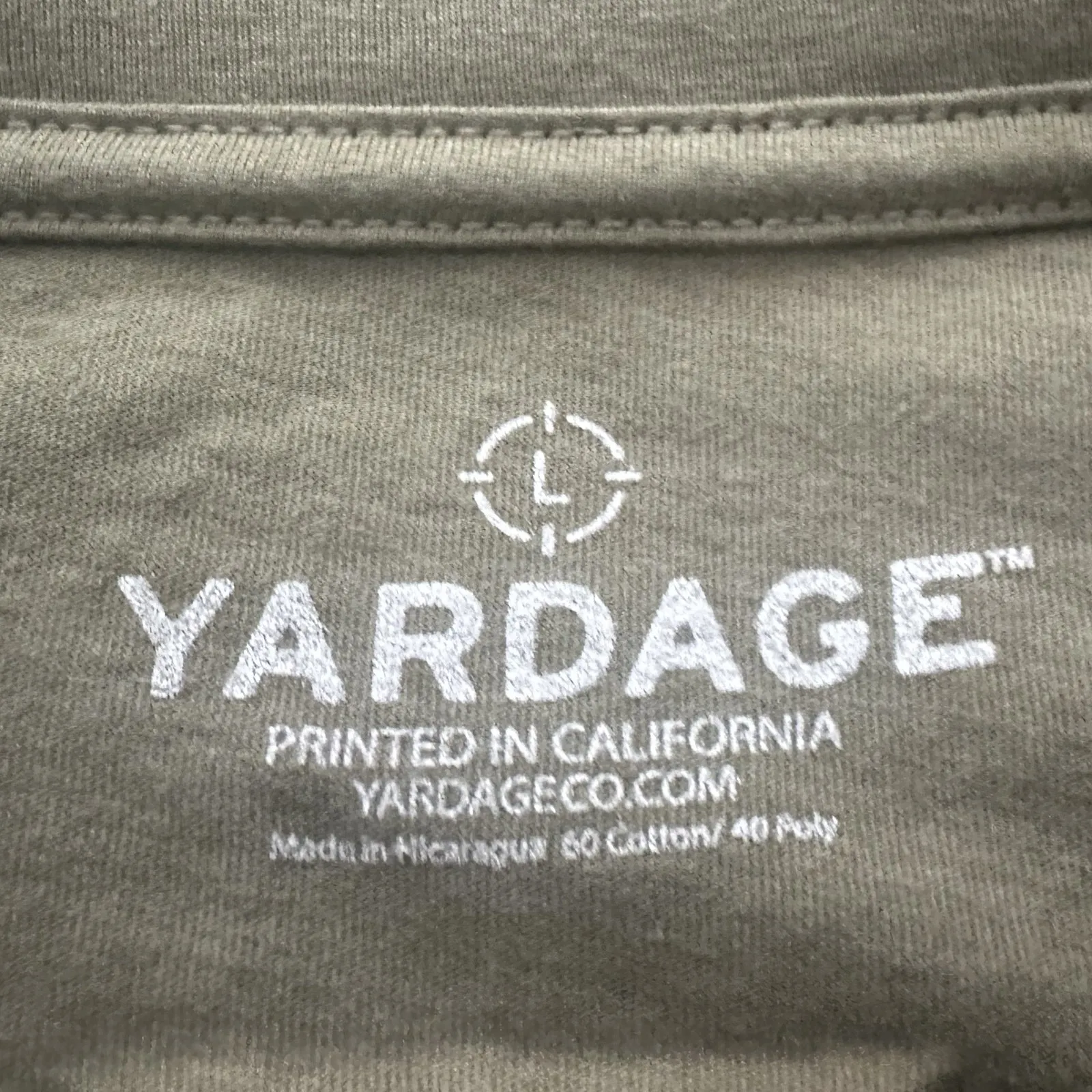 A label printed inside a shirt collar in place of a sewn-in tag