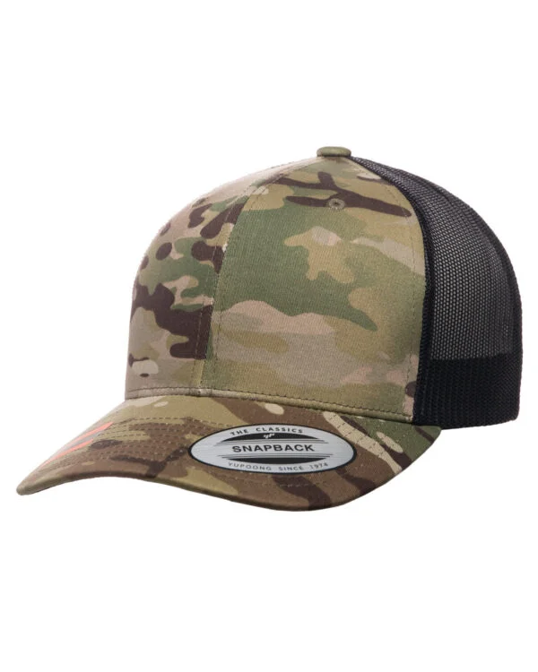 YP Classics® Retro Trucker Multicam® Snapback