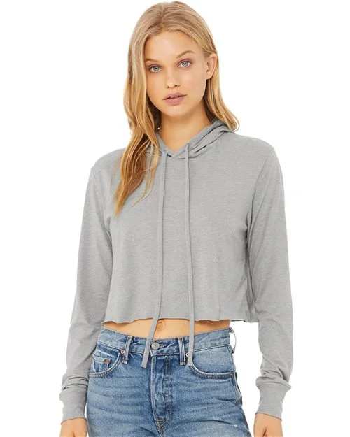 Bella+Canvas Women’s Triblend Crop Long Sleeve Hoodie 8512