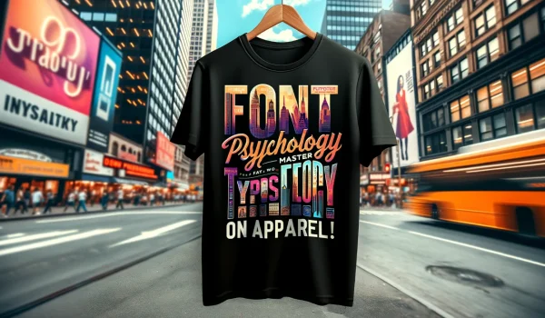 hanging shirts showing font psychology